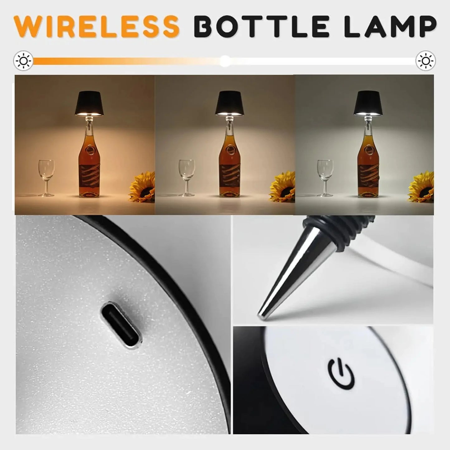 Wireless  Touch Bottle Lamp