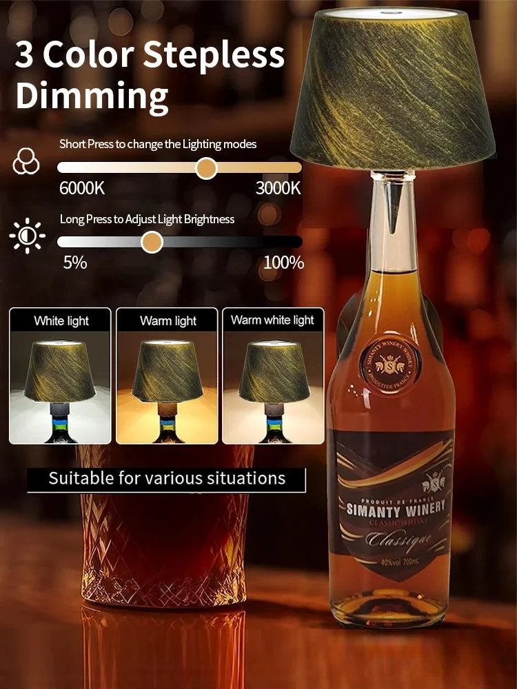Wireless  Touch Bottle Lamp