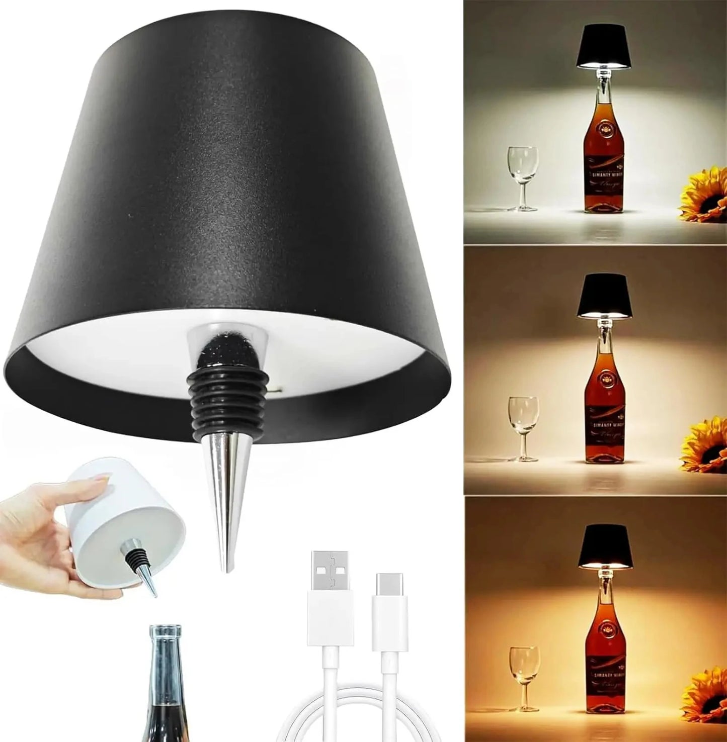 Wireless  Touch Bottle Lamp